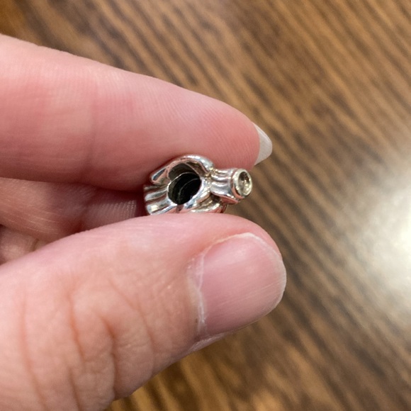 RETIRED Two-tone ángel charm - Picture 2 of 4